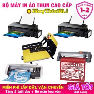 Bộ máy in áo thun cao cấp đầy đủ thiết bị cho xưởng in
