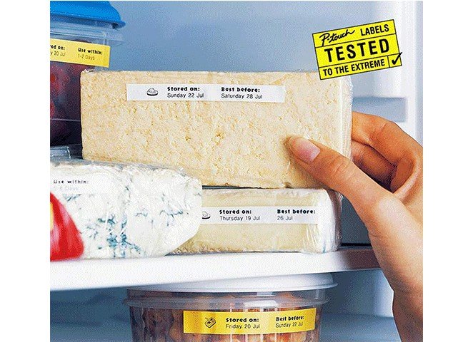 Nút cắt băng nhãn chuyên dụng trên máy in Brother PT-D210