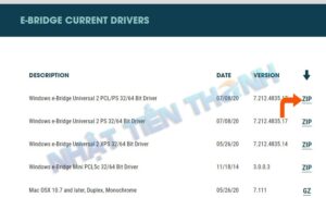 Tải driver máy in Toshiba từ trang web chính thức cho Windows 10