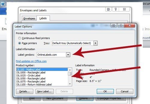 Bước 4 hướng dẫn in decal Tomy A4: Chọn nhà cung cấp nhãn