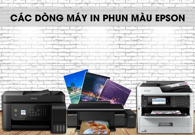 Tổng hợp các dòng máy in Epson phun màu đa dạng mẫu mã