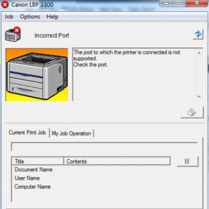 Cách Sửa Lỗi Incorrect Port Máy In Canon 3300