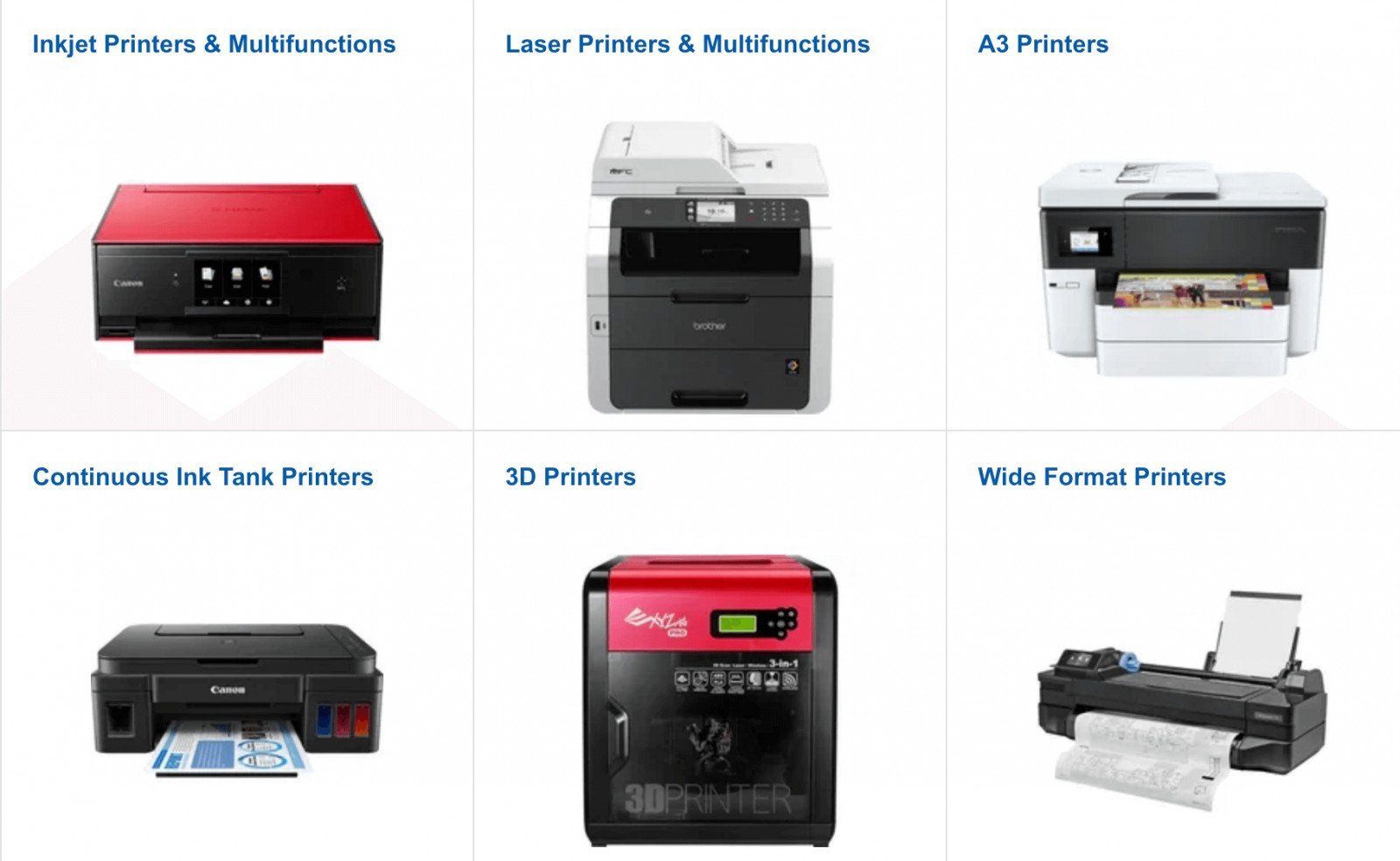 Các dòng máy in phổ biến hỗ trợ kết nối đa dạng với laptop