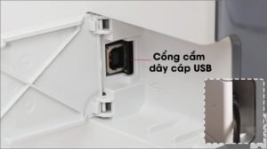 Kết nối máy in Canon LBP2900 với máy tính qua cáp USB 2.0