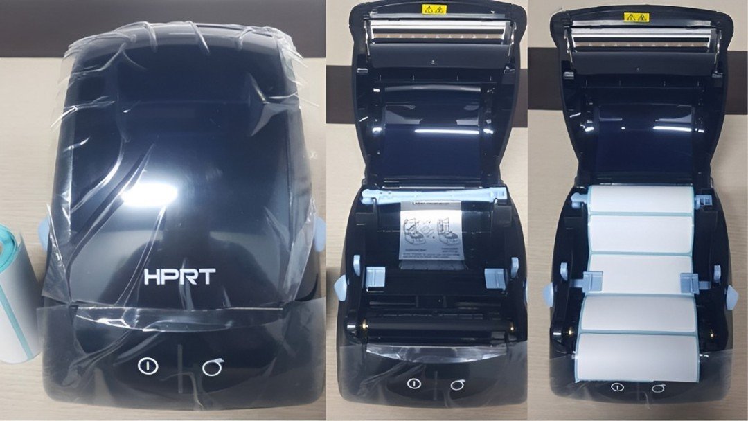 alt="Lắp đặt ban đầu và kết nối cáp cho máy in nhiệt chuẩn bị cài đặt" title="Lắp đặt và kết nối cáp máy in nhiệt"