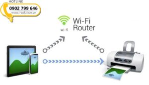 Giao diện thêm máy in mạng trên Windows 7 khi tìm kiếm máy in chia sẻ