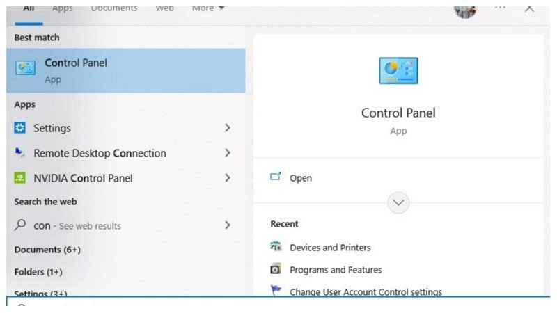 Chọn Printing Preferences để cài đặt mặc định cho máy in Canon 2900