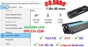 Kiểm tra trạng thái máy in trong cửa sổ Devices and Printers của Windows