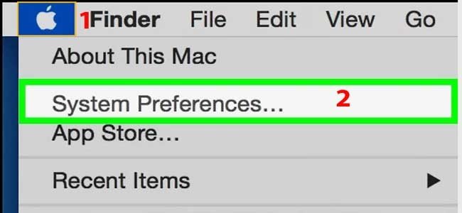 Chọn System Preferences trên MacOS để hủy lệnh in
