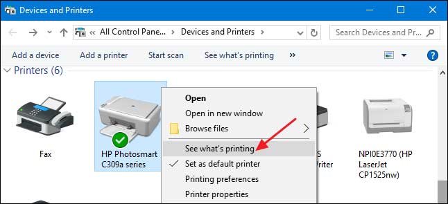 Hướng dẫn hủy lệnh in trên máy in HP