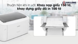 Nạp giấy đúng cách vào khay máy in Canon LBP 6030