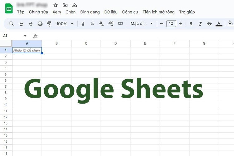 Giao diện Google Sheets nơi có thể áp dụng cách in vừa trang giấy