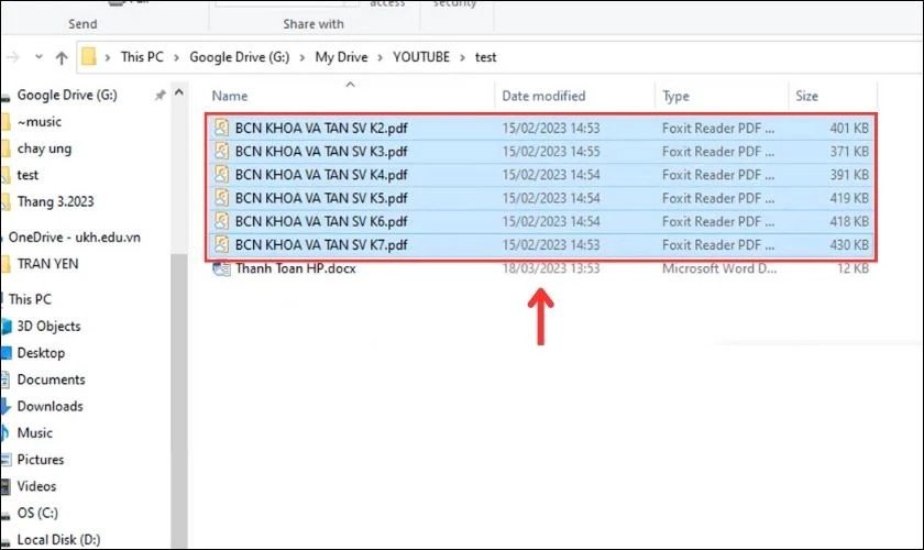 Chọn nhiều file PDF để thực hiện in hàng loạt trên Windows