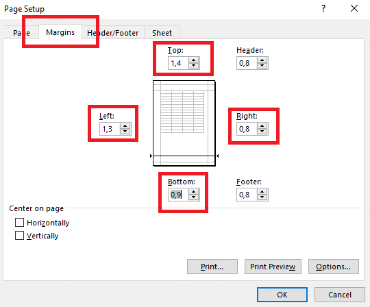 In ấn Trong Excel Và Cách In Hết Khổ Giấy A4 Trong Excel 2010 In Bao Bì Trí  Phát