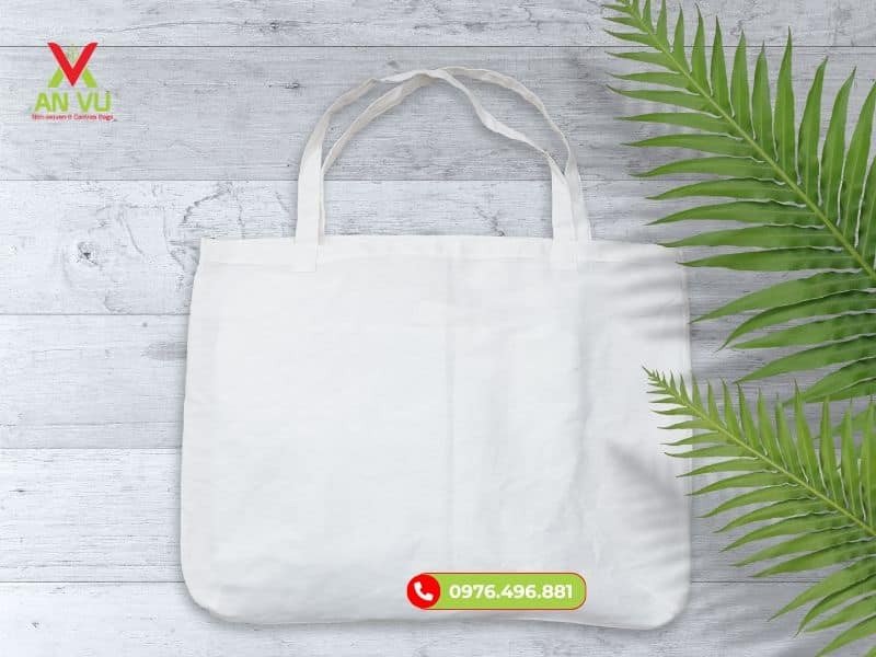 Túi vải canvas trắng in hình
