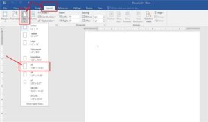 Hướng dẫn đổi khổ giấy A4 sang A3 trong Page Layout Word để in sơ yếu lý lịch