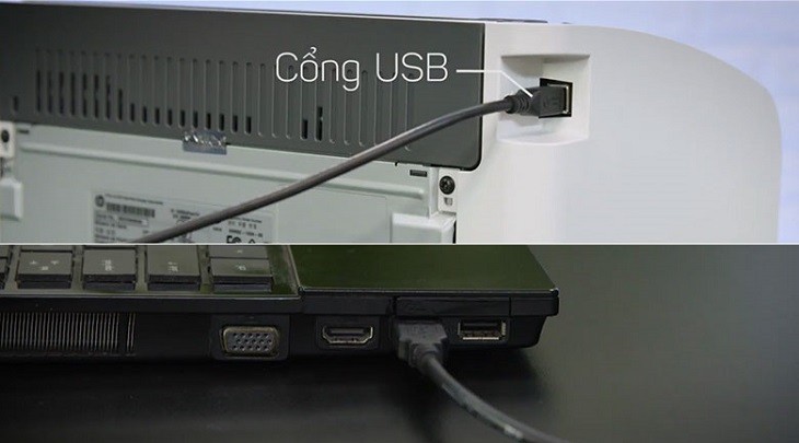 Máy tính không nhận máy in: Nguyên nhân và cách sửa Kiểm tra cáp nối và cổng USB bị lỏng hoặc hỏng hóc