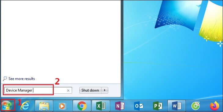 Truy cập Device Manager để quản lý thiết bị ngoại vi