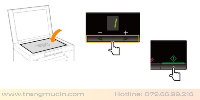 Thao tác photo tài liệu với máy in Canon 3010 đa năng