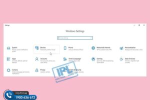 Truy cập Devices trong Settings Windows 10 để quản lý máy in