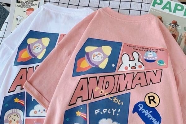 Áo thun in chữ độc đáo trước khi áp dụng các cách tẩy chữ in trên áo