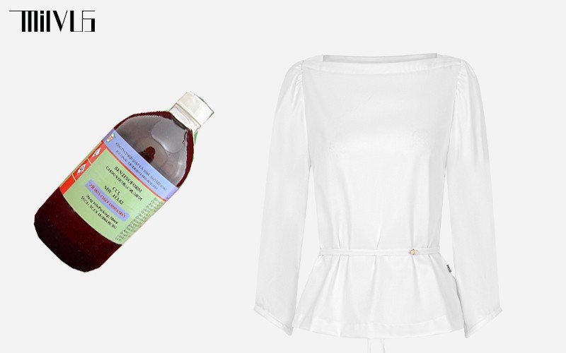 Dung dịch CLL4 (Carbon tetrachloride) - một cách tẩy logo in trên áo sơ mi trắng cần cực kỳ cẩn trọng