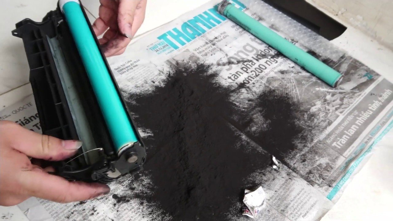 Lắp đặt trống mới cho máy in Canon 2900