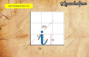 Cách viết chữ i thường cỡ 1 ô li chi tiết