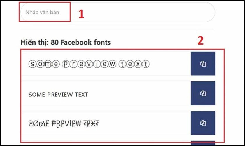 Công cụ đổi font chữ trực tuyến của Fchat cho Messenger