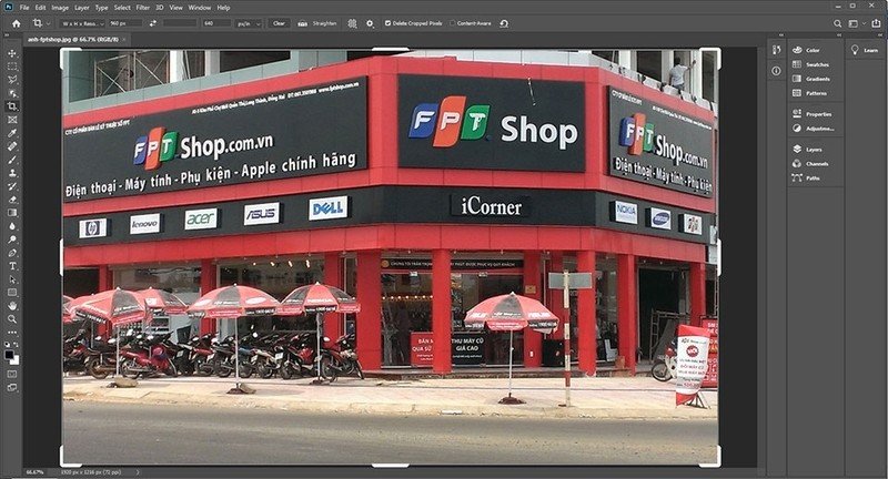 Mở ảnh cần in bằng phần mềm xem ảnh trên máy tính