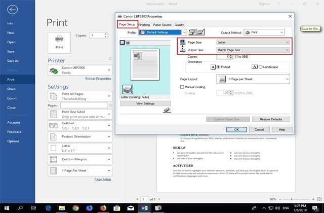 Chọn khổ giấy in A4 cho máy in Canon