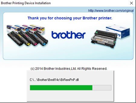 Lựa chọn phương thức cài đặt driver máy in Brother DCP-L2520D (Standard)