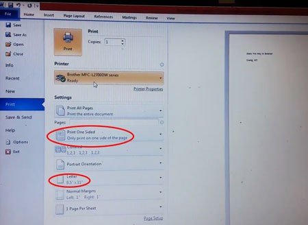 Cài đặt in 2 mặt trực tiếp trong ứng dụng
