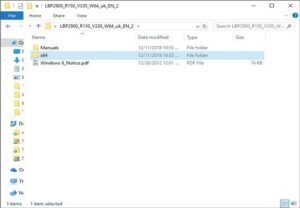 Chọn thư mục chứa file cài đặt driver Canon 2900 cho Win 7 hoặc Win 10