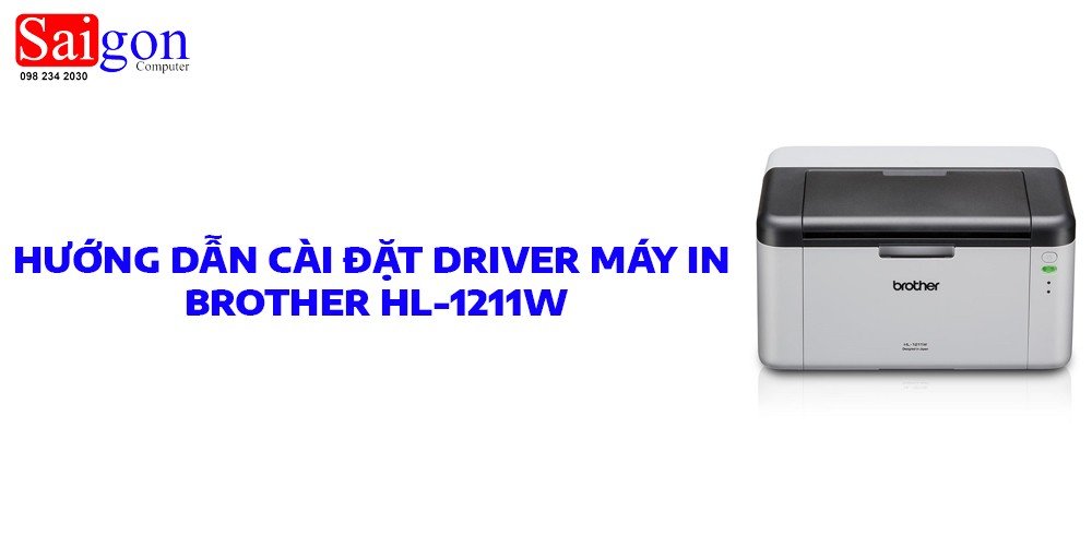 Khởi chạy tệp cài đặt driver Brother HL-1211W