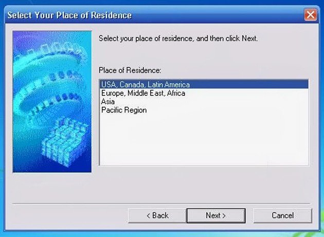 Lựa chọn ngôn ngữ cài đặt cho phần mềm máy in Canon IX6770