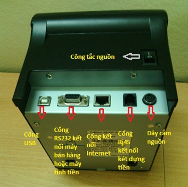 Các cổng kết nối phổ biến trên máy in bill