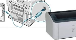 Kết nối máy in Canon 2900 với máy tính bằng dây USB