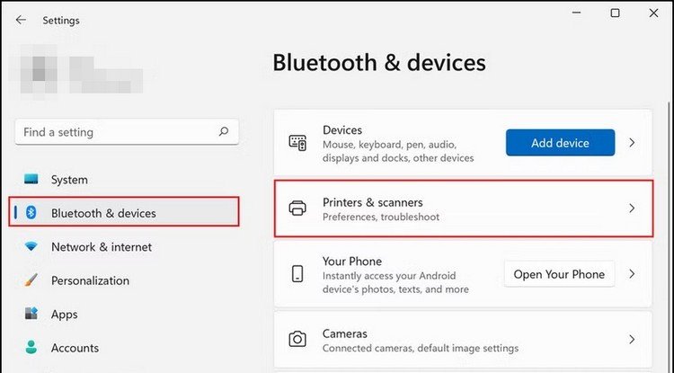 Giao diện ứng dụng Settings của Windows 11