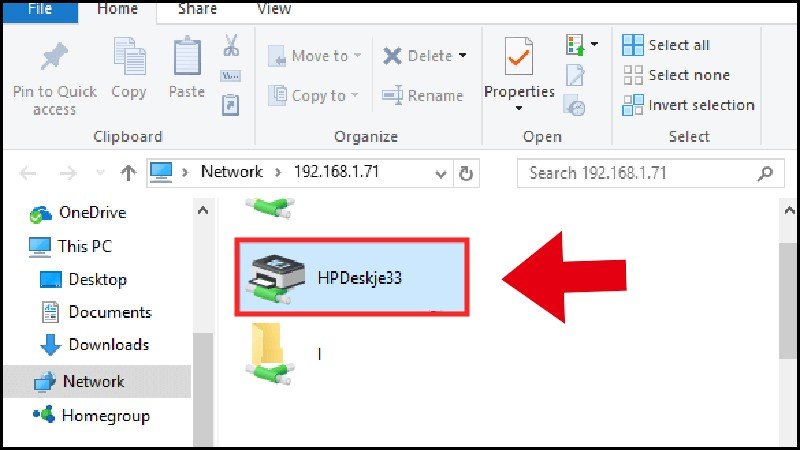 Chọn Connect để bắt đầu quá trình kết nối máy in qua IP trên Windows
