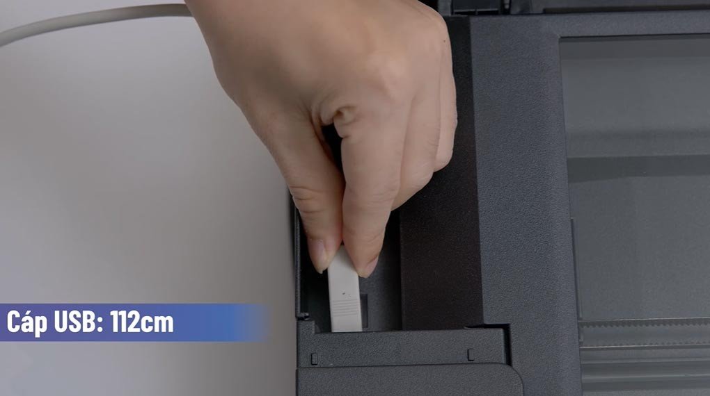 Kết nối cáp USB giữa máy tính và máy in màu đa năng Brother DCP-T220