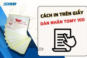 Cách in giấy dán nhãn Tomy hiệu quả
