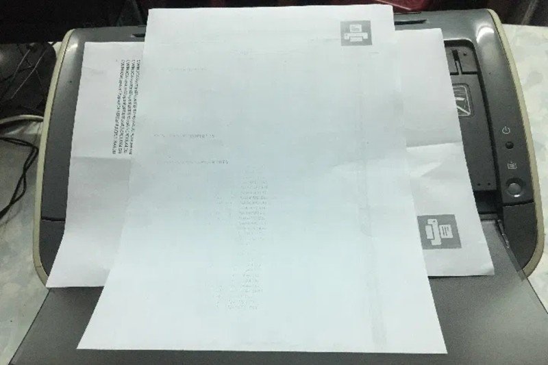 So sánh chất lượng bản in bị mờ, đứt nét với bản in chất lượng tốt