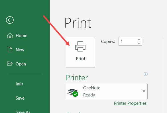Nhấn nút Print để xác nhận lệnh in toàn bộ workbook