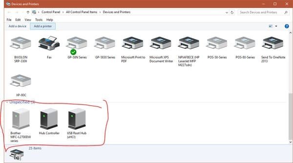 Kiểm tra cài đặt phần mềm và kết nối khi sửa chữa máy in nhiệt