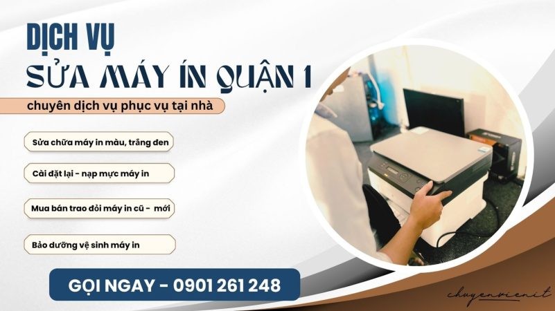 Kỹ thuật viên sửa máy in tận nơi tại Quận 1