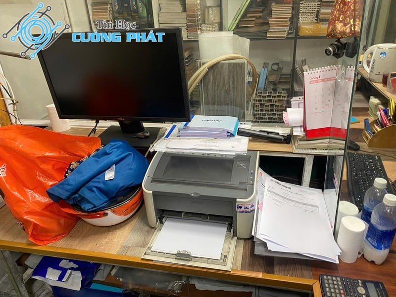 Nút nguồn máy in thường có ký hiệu đặc trưng