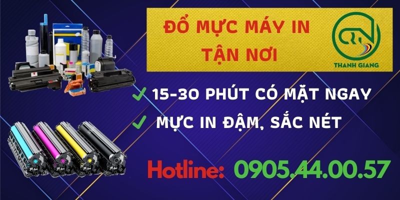 Dịch vụ nạp mực máy in tận nơi tại Đà Nẵng nhanh chóng tiện lợi