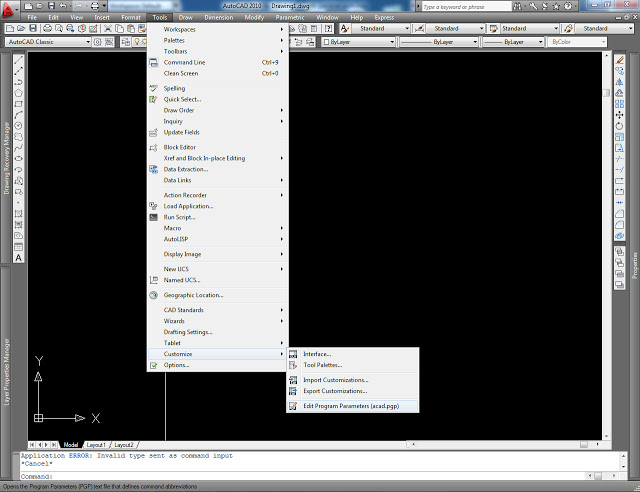 doi_lenh_tat_trong_autocad_1 Cách In Bản Vẽ Trong CAD 2007 Đầy Đủ