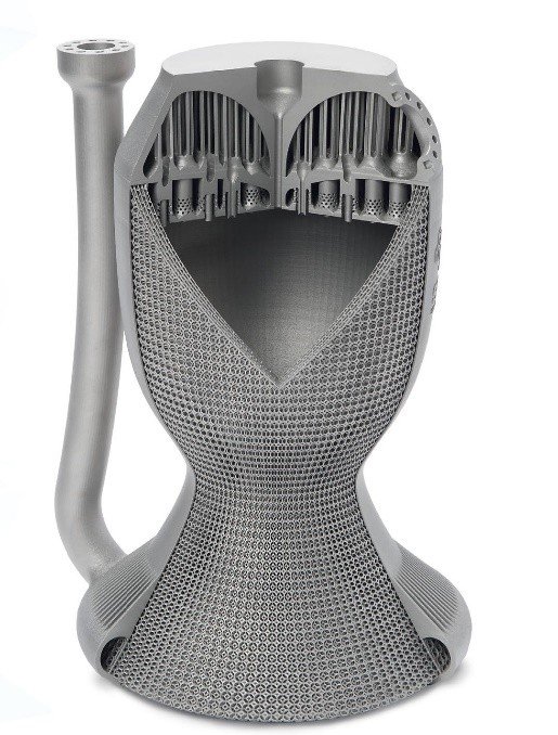 Mô hình động cơ tên lửa in 3D từ vật liệu siêu hợp kim